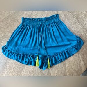 Anthropologie soft high waisted teal shorts women’s medium